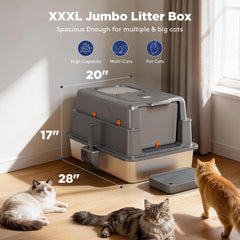 FURTIME XXXL: vista de entrada superior para gatos grandes