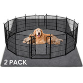FURWEY juego de dos almohadillas lavables extra grandes para perros, 72x72 cm, absorción rápida.