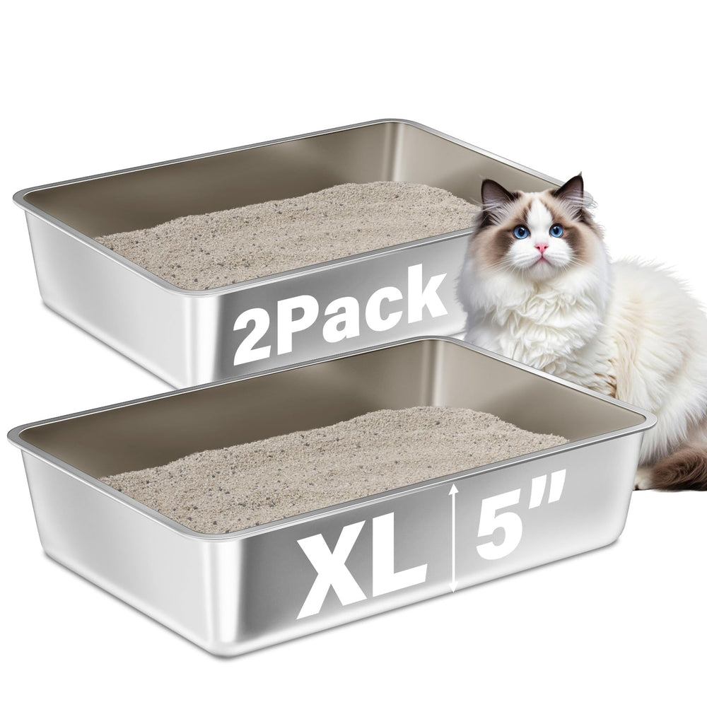 FUTAM caja arenero para gatos XL con amplio espacio para adultos