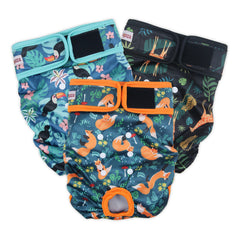 Pañales Fuz Bigaza lavables para perros, paquete 3, opción reutilizable para casa.
