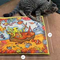 FUZZU Alfombra Gatitos Hierba gatera fomenta juego interactivo y exploración.