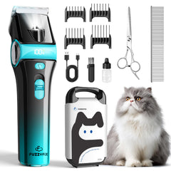 Cortapelos FuzzyFix para gatos con hoja 5-en-1, ajuste preciso