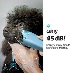 Funcionamiento silencioso de 45 dB para mascotas nerviosas