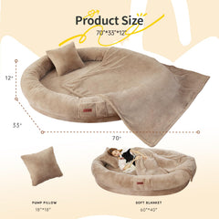 Funda lavable de la cama humana Fvkind con capa impermeable