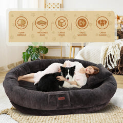 Manta peluche incluida Fvkind, suave para acurrucarse junto a la cama.