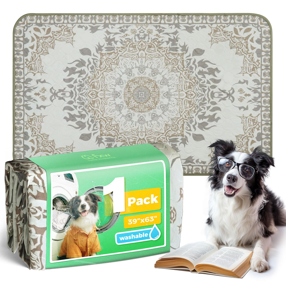 FXW almohadilla lavable para perros, absorbe líquidos y mantiene seca el área de juego