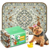 FXW tapete higiénico lavable para perro, rectángulo 17x23, protege la jaula