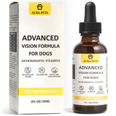 FYRKOA Aura Pets, dosis líquida para ojos, apoyo a la visión diaria del perro.