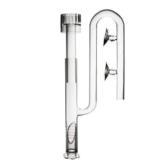 FZONE Lily Pipe de vidrio con depurador de superficie para acuario