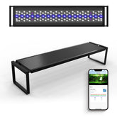 Luz FZONE LED de espectro completo para acuario plantado con iluminación uniforme.