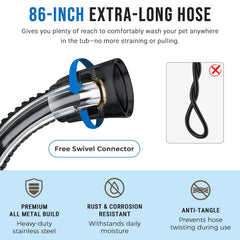 Divertidor de ducha interior G-Promise, cambia entre cabezal y rociador.