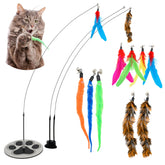 GADGETSOLOGY varita-gato-plumas: estimula juego activo y caza suave