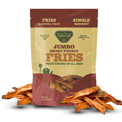 Gaines Family Farmstead jumbo sweet potato fries para perros: snack de 8 oz para entrenamiento