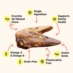 Gaines Family Farmstead snack natural de pato, sin conservantes ni gluten, apto para perros sensibles.
