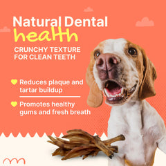 Gaines Patas de Pato para perros, masticables y crujientes, favorecen higiene bucal naturalmente.