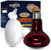 GAJUX lámpara de calor para reptiles 100W, ideal para zona de calentamiento.
