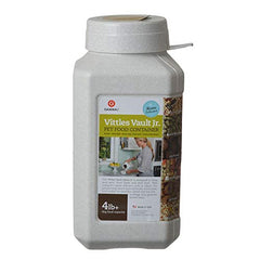GAMMA Vittles Vault, contenedor cuadrado para alimento de mascotas, mantiene la comida fresca y protegida.