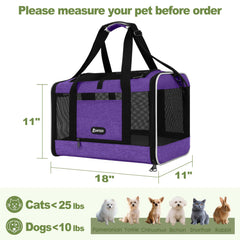 GAPZER caja para mascotas con 4 lados ventilados, flujo de aire constante.
