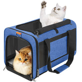 GAPZER Carrier con acceso superior para gatos, facilita la entrada.