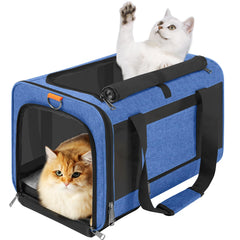 GAPZER Carrier con acceso superior para gatos, facilita la entrada.