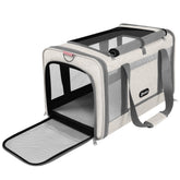 GAPZER transportín para gatos con apertura superior, cómodo para colocar y revisar en aeropuertos.