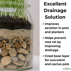 GARDENWISE arena para mezclas de sustrato, estabiliza la estructura.