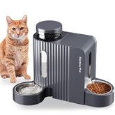 Gardner Pet alimentador automático de gravedad, vista general, ideal para dos mascotas.