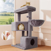 Gardner Pet arbol-gato-41-pulgadas-postes-3-23 ofrece estabilidad para gatos grandes.