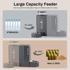 Gardner Pet indicación de capacidad de agua 3 L para uso diario.
