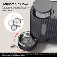 Gardner Pet flujo de comida seca por gravedad para dos mascotas.