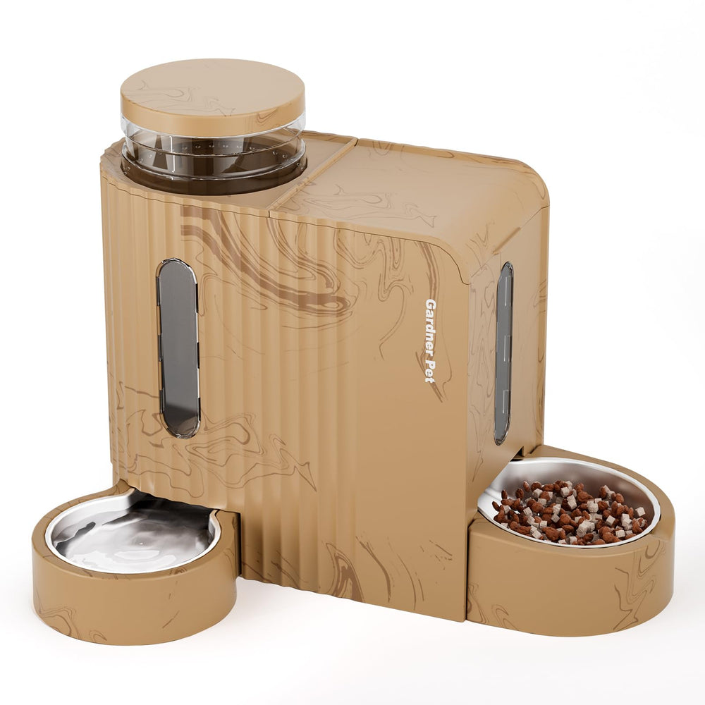 Gardner Pet Gravity alimentador 2 en 1, conjunto completo para comer y beber.