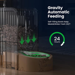 Gardner Pet Gravity dispensador de agua, capacidad 0.8 galones con filtro.