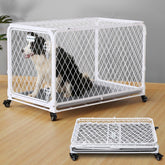 Gardner Pet jaula diamante plegable de 36 pulgadas, fácil de guardar.