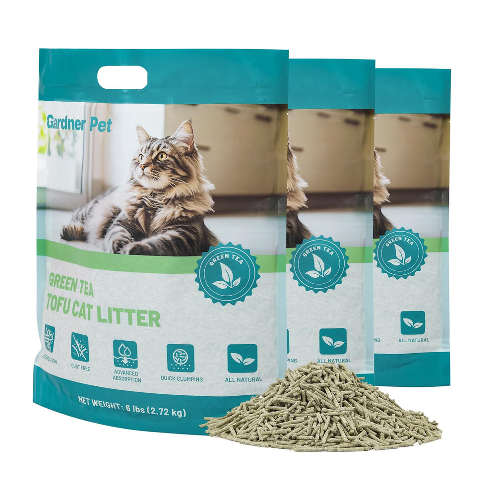 Gardner Pet tofu para arena de gatos, absorción rápida para limpieza más sencilla.