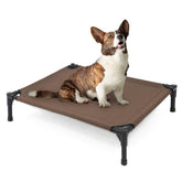Cama Garnpet elevada con montaje fácil sin herramientas para uso rápido.