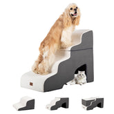 Garnpet escaleras para perro con túnel, acceso seguro a cama alta para mascotas.