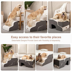 Garnpet escalera plegable para interiores, fácil de mover por la casa.