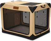 Garnpet jaula suave plegable de 36 pulgadas con ventanas de malla para ventilación.
