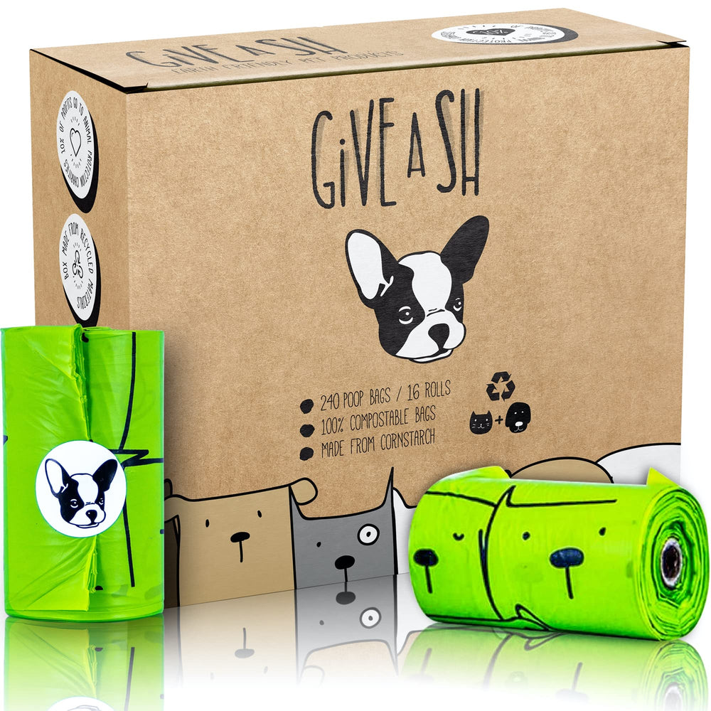 Bolsas G.A.S. para perro en caja, compostables y fáciles de usar en paseos.