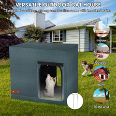 GASUR cama caliente integrada para gatos al exterior