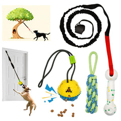 GDuolaPaws tira-resorte para perros, ideal para juego interactivo en casa.