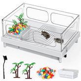 Geegoods Turtle Tank, vista frontal para observar al reptil con claridad.