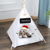 GeerDuo Pet Teepee: estructura estable para mascotas pequeñas y su rincón privado.