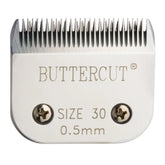 Geib Buttercut hoja afilada para cortes precisos en grooming canino.