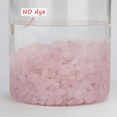 Gemshan pedacitos cuarzo rosa para acuario, realzan paisaje acuático.