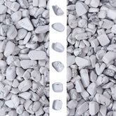 gemshan piedras blancas 7-9mm para acuario y plantas, decoran con tono natural