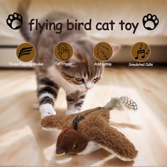 Genérico juguete gato pajaro volador con control remoto para ajustar velocidad.
