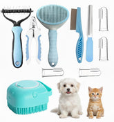 Kit de grooming Generic para perros, cuidado diario completo con 10 piezas.