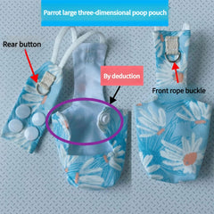 Generic pañal loro arnés ajustable, ajuste cómodo y seguro.