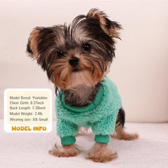 Sudadera teacup turquesa XL de Generic para perros pequeños, perfecta para relajarse en casa.